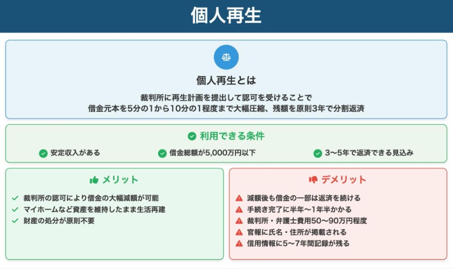 個人再生のイメージ