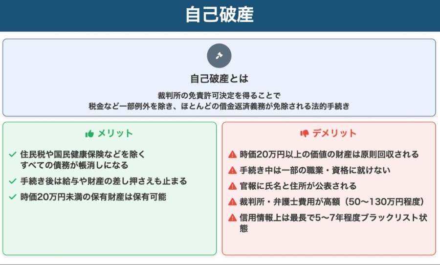 自己破産のイメージ