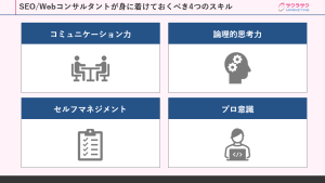 SEO/Webコンサルタントが身に着けておくべき4つのスキル