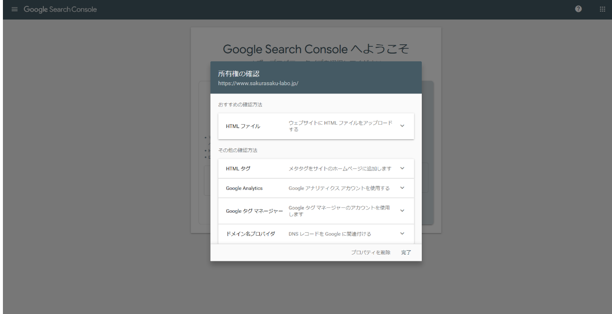 Google Search Console画面その3